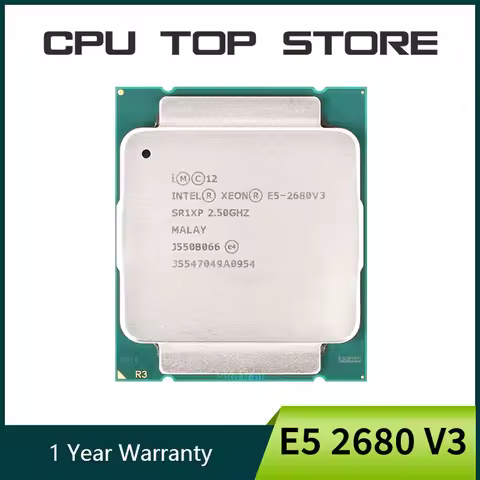 Intel Xeon E5 2680 V3 2.5GHz 12-Core 24-Thread cpu processor LGA 2011-3