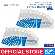 Surgicare SD Abott Zybio Wondfo Antigen Home Test Combi Covid Flu 1 & 2 - 1 Test Kit Pack of 20