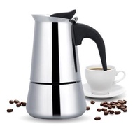 Others - 不銹鋼義式咖啡機，摩卡型，適合製作濃縮咖啡，可攜式義大利壓榨式咖啡機，摩卡滲透器(300ML/6杯)，用於製作卡布奇諾、濃縮咖啡、摩卡