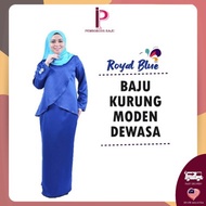 BAJU KURUNG PASANG DEWASA ROYAL BLUE