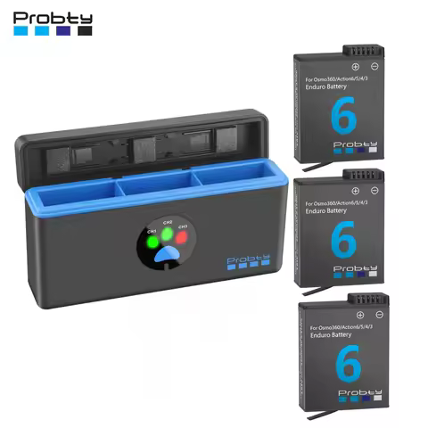 For DJI Osmo Action 6 Replacement Battery 2200mAh Action 5 Pro Action6 For DJI Osmo Action5 4 3 Came