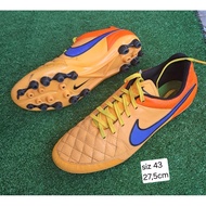 Nike tiempo Yellow Orange Soccer Shoes