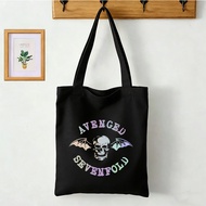 2026 Tote Bag A7x Retro Rock Band AVENGED SEVENFOLD ASIA TOUR 2026 Simple Shoulder Carry Canvas Ba