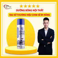 Xịt Dưỡng Bóng Nội Thất Ghế Da Ô Tô Hương Cafe OMINO M96 500ml - Chính Hãng Omino Vietnam