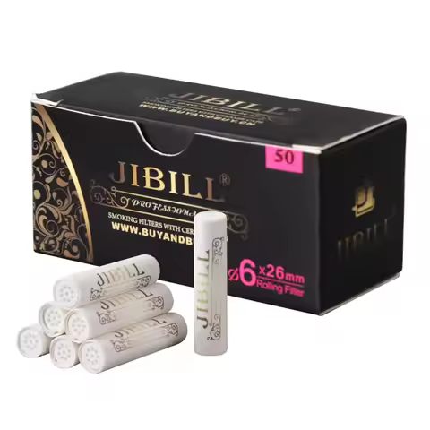 50PCS 6mm Tobacco Smoking pipe filter element 6mm ceramic filter High temperature resistance activat