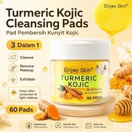Enjoy Skin Turmeric Kojic Toner Pads 60pcs |   Turmeric Facial Pad for Dull Skin & Daily Care OFIZ