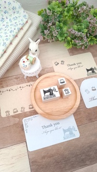 【給喜愛縫紉的你】印章三件組 - 縫紉機、針山、線軸