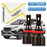 【For Toyota Rush(F700) 2008-2017】LED Car Headlight Bulbs 1 Pair Headlamp 6000K White 13000LM 400% Su