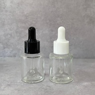 RF 20ml Clear Glass Pipette Bottle 20ml Clear Glass Serum Bottle 20ml Dropper Glass Bottle
