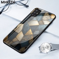 Case For Samsung A71 4G A71 5G A91 Personalized Geometric Glass Phone