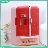 livecity|  Mini Fridge Toy Cute Realistic Small Simulated Nice-looking Decorative Openable 1/12 Dollhouse Kitchen Furniture Food Toy for Micro Landscape