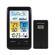 Digital Clock Weather Station Thermometer Hygrometer Meter Wireless Electronic Alarm Clock Table Barometer Weather Forecast