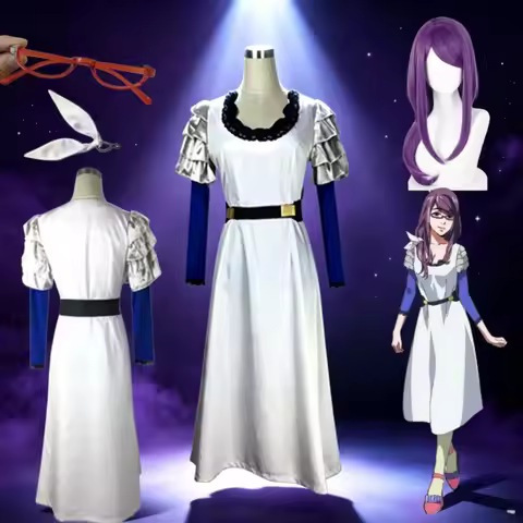 Tokyo Ghoul Rize Kamishiro Cosplay Costume Same Style White Dress Anime Female Character Outfit for 