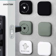GAOXI75BK Wall Protector, Silicone Guard Door Stopper, Furniture Mute Self Adhesive Doorstop