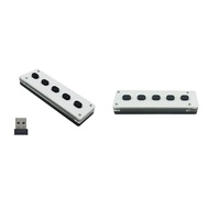 X4Silent Silicone Bluetooth Custom Programming Macro Keyboard 5-Keys Macropad Copy Paste USB Keypad