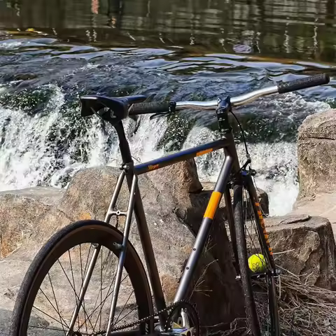 BJ Cycle fixed gear steel frame single speed frameset reynold520 Traveller_N Meteorite Grey