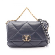 CHANEL 19 dix-neuf Matelasse chian 斜背包 肩背包 AS1160 小羊皮 海軍藍