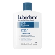 Lubriderm Daily Moisture Lotion, Normal to Dry Skin, Fragrance Free, 6 fl oz (177/709 ml)