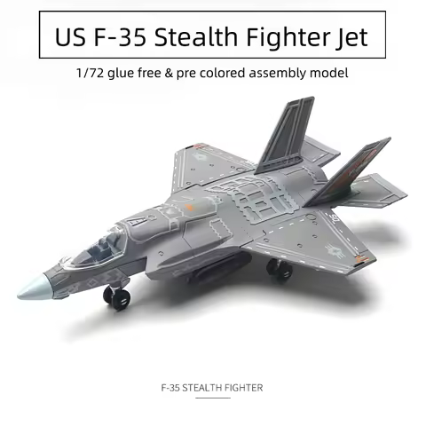 1/72 Creative Military Series America F35 Lightning Stealth Fighter Building Blocks Jet Model Decor 