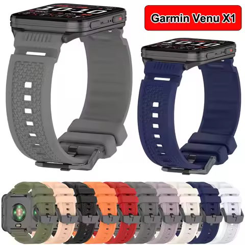 24mm Silicone Watch Strap For Garmin Venu X1 For Ticwatch Atlas Wristband Correa For Ticwatch Pro 5 