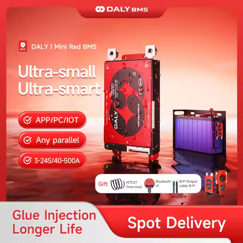 Daly Smart LiFePo4 8S 24V 16S 48V BMS 3S 4S 12V 7S 10S 36V 13S 20S 100A 150A 200A 250A 500A Li-ion w