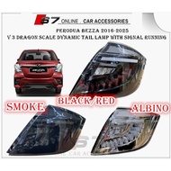 Perodua Bezza 2016-2025 Version 3 Dragon Scale Dynamic Tail Lamp With Signal Running