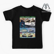 Titanic and her sisters olympic Kids T-Shirt, britanic sister ship, iceburg, white Star liners - Uni