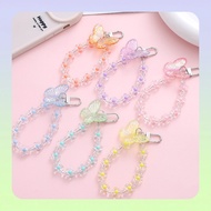 Glossy small floral beaded short phone chain,handphone charm strap、phone chain、beaded phone strap、br