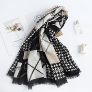 Aibins fifty-one × 51 inch (130CM) ready-made cotton shawl Autumn and winter soft women's headband F