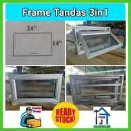 (Readly Stock)Frame Tingkap Untuk Tandas 3in1(14"x24") (TTC)