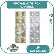 Propan with Iron Multivitamins + Buclizine + Minerals Capsule [20 caps]
