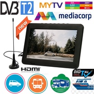 LEADSTAR  8 Inch Digital Mini Television Portable TV With DVB-T2 ISDB-T ATSC-T Tuner Decoder  12V Input  EU Plug 110-220V D8