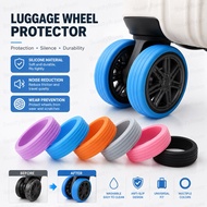 Luggage Cover Protector Suitcase Wheel Cover Silicone Casters Reduce Noise Luggage Wheel Cover Prote