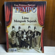 Majalah Tempo Edisi Pemilihan Presiden Lima Menguak Sejarah -Juni 2004