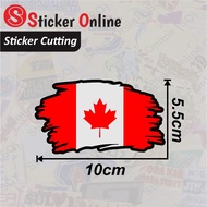 Canada Flag Stickers | Canada Car Motorcycle Flag Cutting Sticker