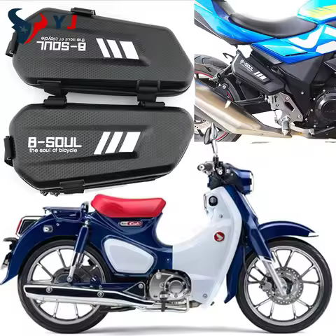 New Motorcycle Frame Packages Hard Shell Side Box Tool Bag For Honda Super CUB C70 90 110 C125 CB 40