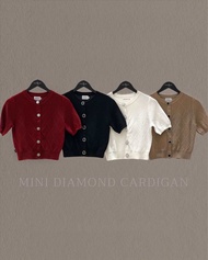 OWN MONEY Mini Diamond Cardigan เสื้อคาร์ดอแกนแขนสั้น