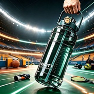 3L Large Water Bottle with Straw BPA Free, 3000ML Big Botol Air Portable Leakproof Anti-fall Workers