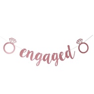 1 set Engage Banner party banner wedding decoration banner