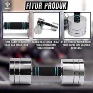 Termurah Barbel Alat Fitnes Dumbbell Set Hook Home Gym Dumble Alat Gym