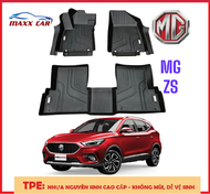 MG ZS: Thảm lót sàn MAXXCAR nhựa TPE NGUYÊN SINH đúc 5D cho xe MG ZS 2022+ tràn viền cao cấp.