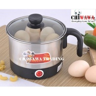 Free: Egg Steamer】1.5L Electric Stainless Steel Pot Cooker / Periuk Elektrik