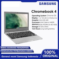 [✅Ready] Laptop Samsung Chromebook 4 32 Platinum N4020 Chrome Book
