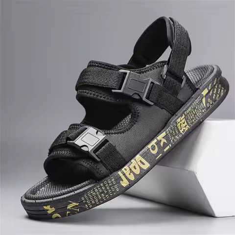 Black Size 43 Indoor Sandals Men's Sandals Slippers Men Run Shoes Sneakers Sports 2024g Shose Pretty