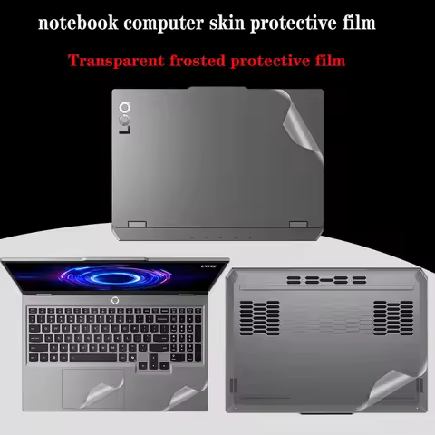 For Lenovo LOQ 15IRX10 15IRX9 15IRH8 15.6inch Laptop 15ARP9 transparent frosted body sticker easy to