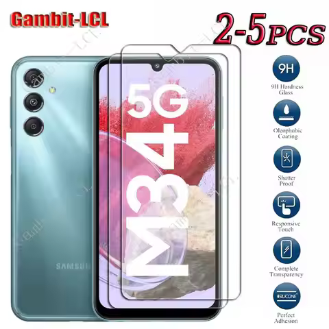 Original Tempered Glass For Samsung Galaxy M34 5G 6.5" GalaxyM34 M 34 SM-M346B M346 Screen Protectio
