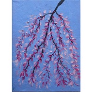 Original Painting Modern Cherry Blossom Tree Sakura Japanese Hanami Art