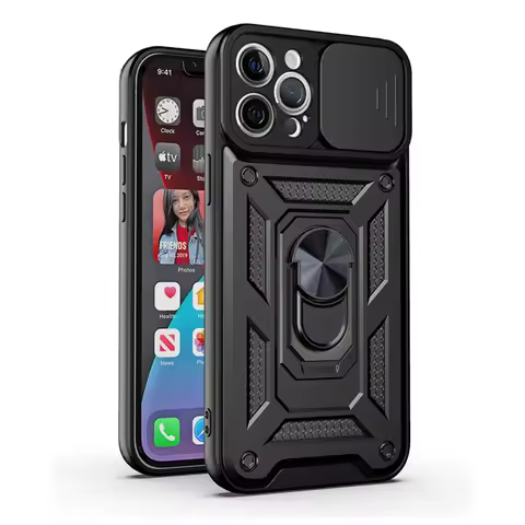 Shockproof Armor Case For iPhone 15 14 13 12 11 Pro Max Mini Car Holder Phone Cover For iphone Xs XR