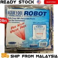 Sekoplas Robot Economy Garbage Bag 100pcs Pen Nilai 100% Recycled Plastic S, M, L