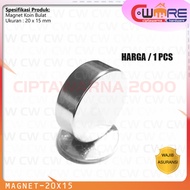 Strong Round Coin Magnet Strong Neodymium Magnet 20x15mm 20x15 mm 20 x 15
